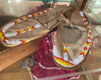 Moccasins with beading