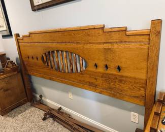 King headboard of SW style bedroom suite