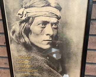 Print of photo by Edward Curtis c1926
“Azuni Governor”