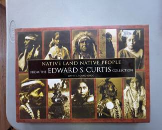 Large book: Native Land Native People from the Edward S. Curtis collection