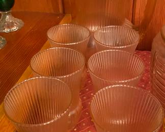 Pink Depression Glass Pitcher and Glass Set