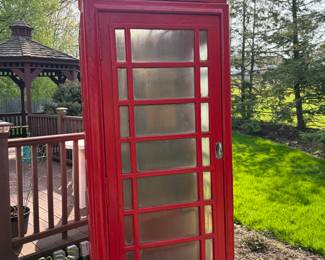 Authentic London telephone booth