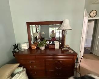 Ethan Allen Cherry Dresser with mirror - $150