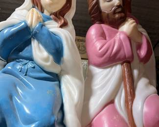 Mary and Joseph blow molds