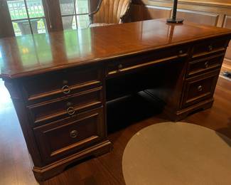 Seven Seas by Hooker Furniture wood desk and file cabinet......