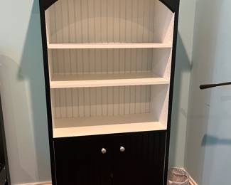 Painted black/white bookcase 