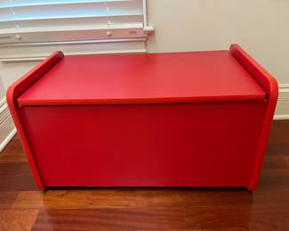 Red storage trunk....