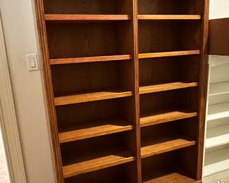 Wood bookcase unit