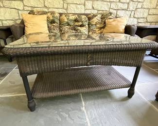 Lloyd Flanders coffee table 