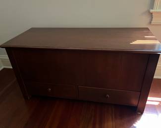 Wood storage trunk....