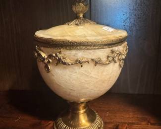 Gilded Onyx Compote