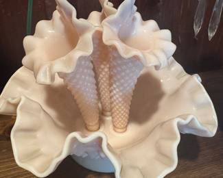 Fenton Milk Glass Vase