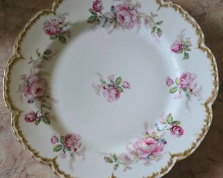 gold trimmed antique plate