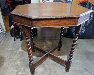 antique spindle-leg table