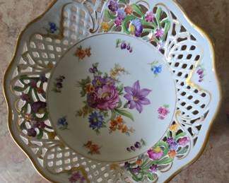 Schumann gold trimmed bowl