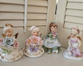 Lefton Birthday Figurines
