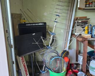TV antenna, music stands, game rackets, gas cans and much more!