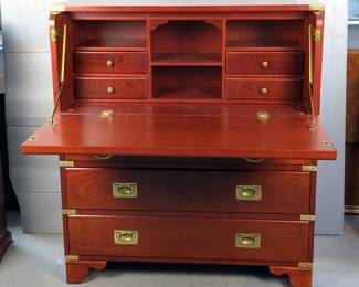 Campaign Style Secretary Desk