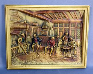 Framed Relief Plaque - "A Good Story"