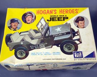 Hogan's Heroes WWII Jeep Model Kit, 1/25 Scale
