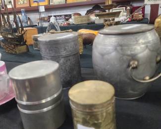 Asian tea caddies.