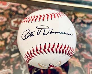 SENATOR PETE DOMENICI  OF NEW MEXICO SIGNED BASEBALL 