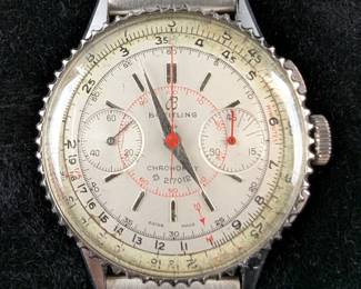 Vintage Breitling Chronomat Stainless Steel Manual Chronograph Watch On Stainless Steel Bracelet, 703834, 769