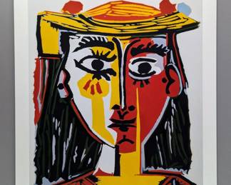Pablo Picasso Limited Edition 144/500 'Bust Of A Woman' Print With Embossed Stamp And Certificate Of Authenticity, 16" x 20"