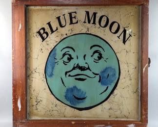 Blue Moon Window Pane Sign, 27.25" x 28"