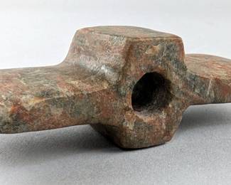 Native American Indian Bannerstone, 3.75" x 1.5"