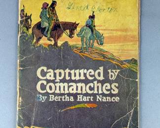 Great American Indian Chiefs Stamp Sheet, Includes Sitting Bull, Chief Joseph, Geronimo, And More, 10 Stamps, And "Captured By Comanches" Story Book By Bertha Hart Nance
