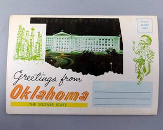 Greetings From Oklahoma Post Card Set, 6" x 4.25"