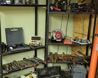 basement full of tools