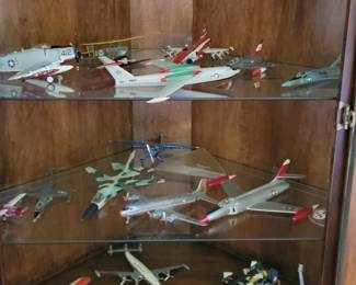 vintage model airplanes and jets