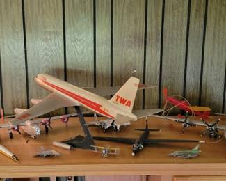 vintage model planes and jets