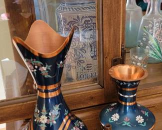 enamel vases
