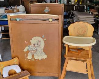 1950s baby furniture (for decorative purpose)