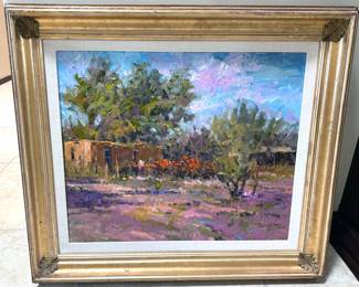 Original art by NM artist Don Brackett, “Summer Roses”