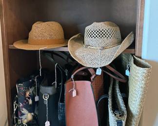 Purses + hats