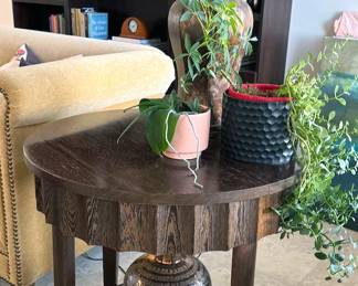 Side table + decor