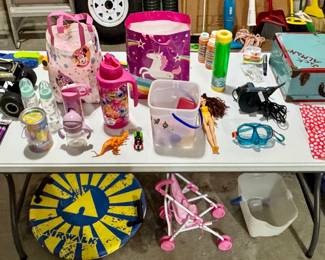 Kids Markers • Glow Sticks • Baby Bottles & Toddler Sippies • Princess Dress/Costume • Barbie • Swimming Mask • Electric Air Pump • Doll Stroller • Misc Kids Toys
