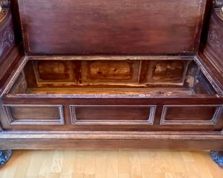 Storage Space Under the Bench