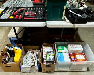 Dust Pans • Electrical Extension Cords • Light Bulbs
