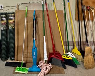 Multiple Brooms • Mop • Swiffer • Vacuum • Garden Fencing