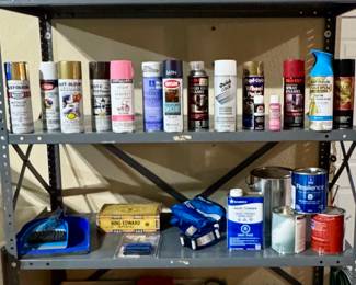 Christmas Wreath • Spray Paint • House Paint • Painting Supplies • Dust Pans • Kids Step Stool • Plastic Pail +