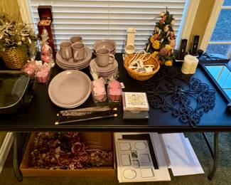 Electric Skillet • Wall Decor • Dish Set • Wall Mirror • Candles +
