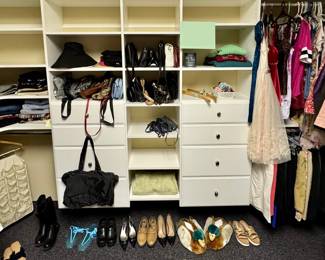 Women’s Clothes • Clothes Hangers • Shoes • Purses • Sun Hat • Blanket
