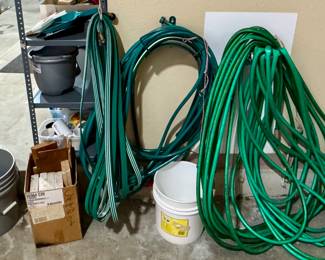 Garden Hoses • 5 Gal Bucket • Wood
