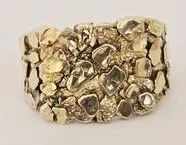 Vintage 10K Gold Nugget Design Ring