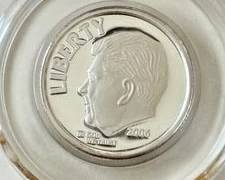 2006 Ronald Reagan 1/10 Ounce .999 Fine Silver "Dime" Gem Proof Condition